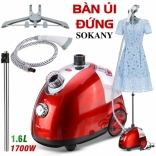 Bàn ủi hơi nước đứng cao cấp Sokany SK-4002 - 1700W, ủi được mọi loại vải, không làm bóng vải